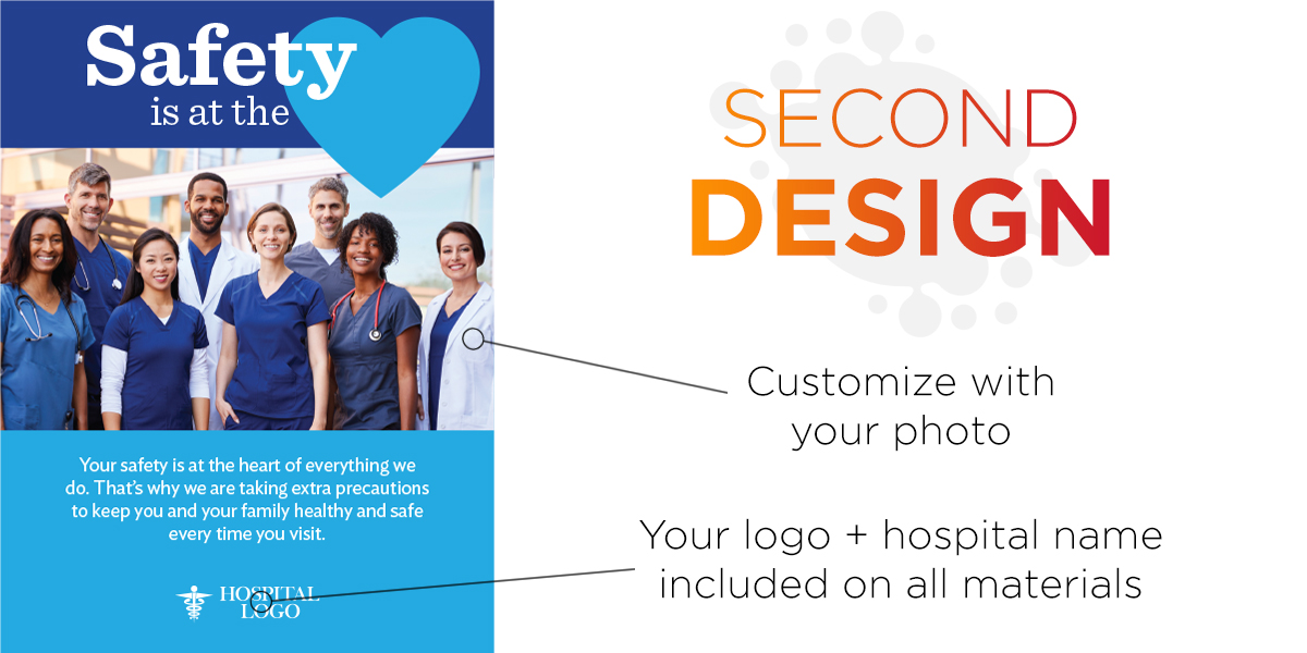 Reignite marketing campaign from Canopy Associates is customized with your logo and hospital name and a hi-res photo you provide